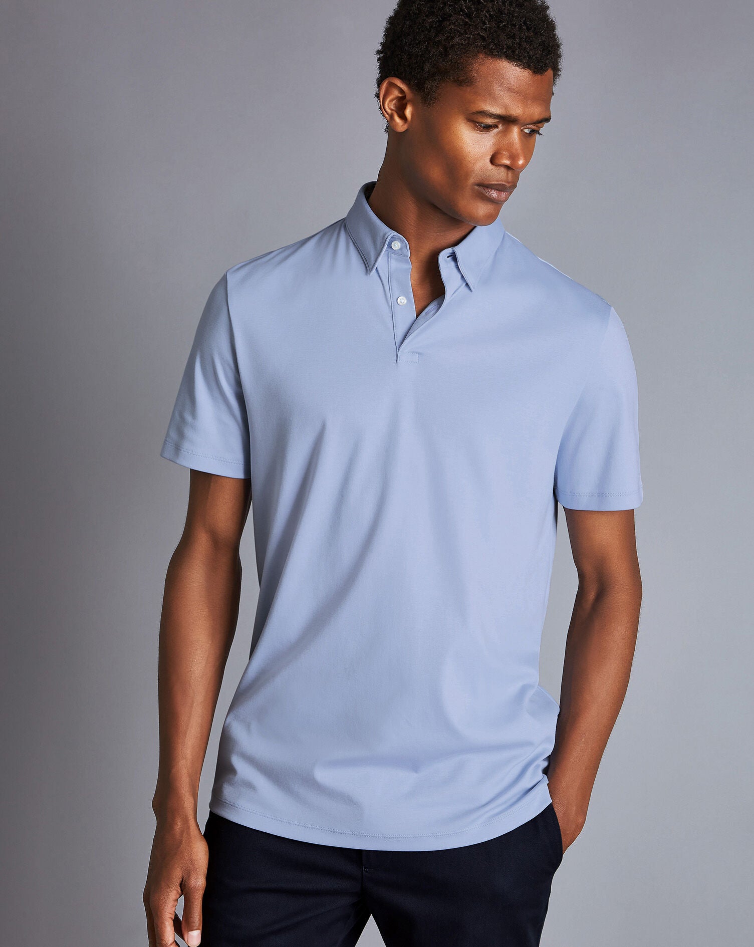 Light blue collared shirt hotsell