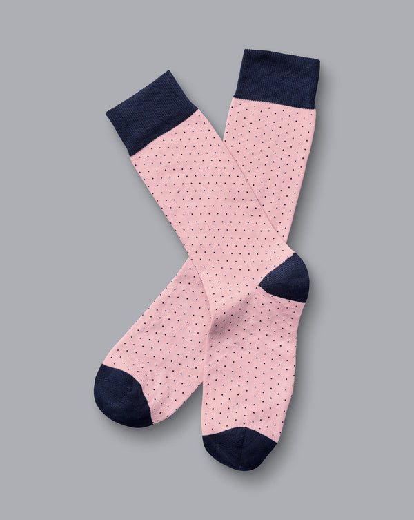 Light Pink Micro Dash Socks