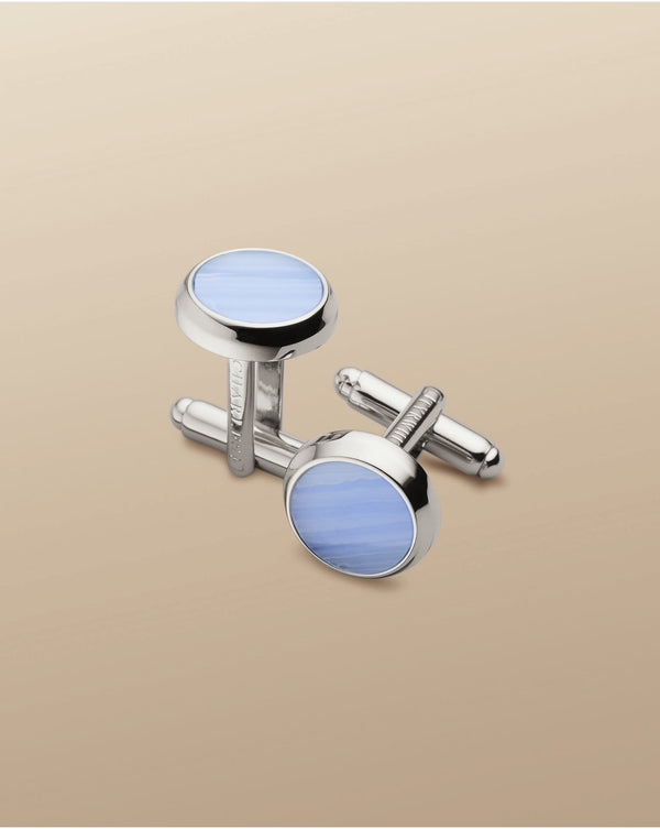 Blue Lace Agate Cufflink