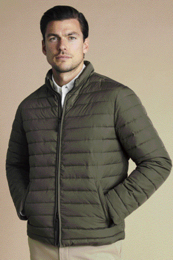 Olive Green Lightweight Quilted Jacket