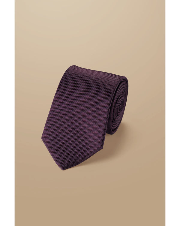 Blackberry Purple Silk Stain Resistant Tie