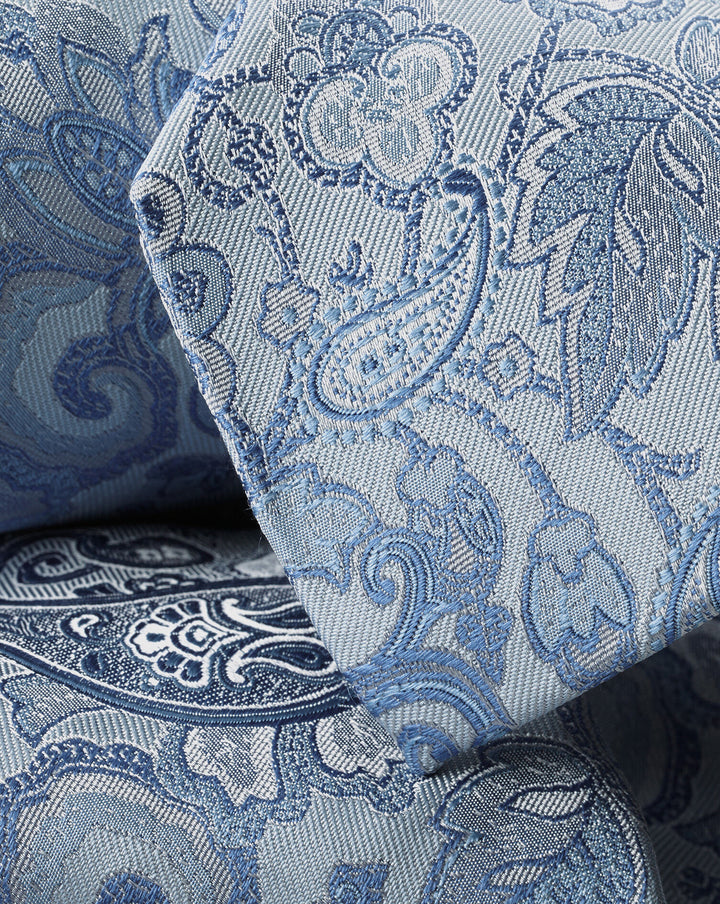 Light Blue Paisley Silk Tie – Charles Tyrwhitt Pakistan