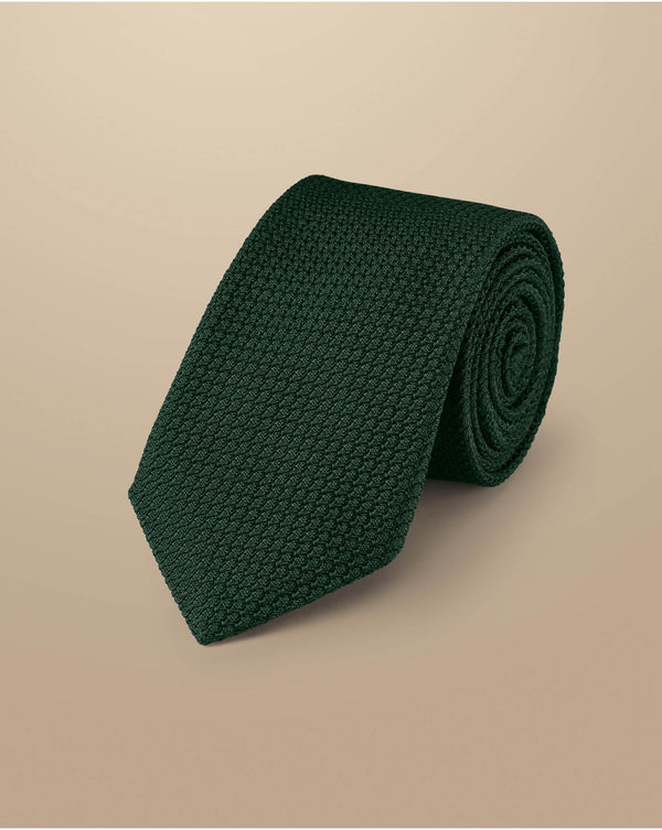 Dark Green Grenadine Italian Tie