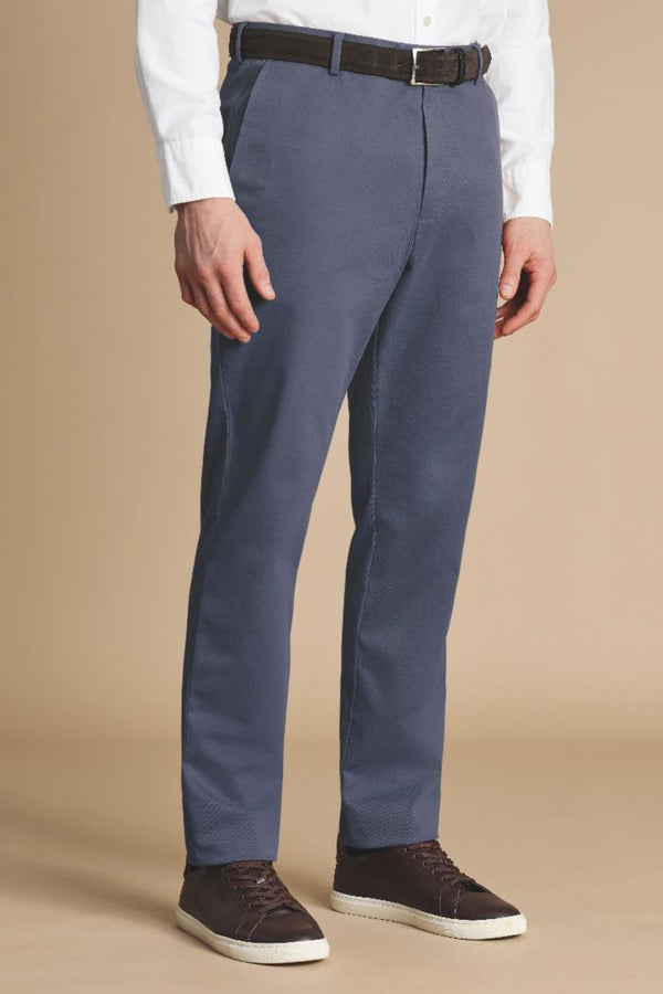 Steel Blue Slim Fit Ultimate Non-Iron Chino