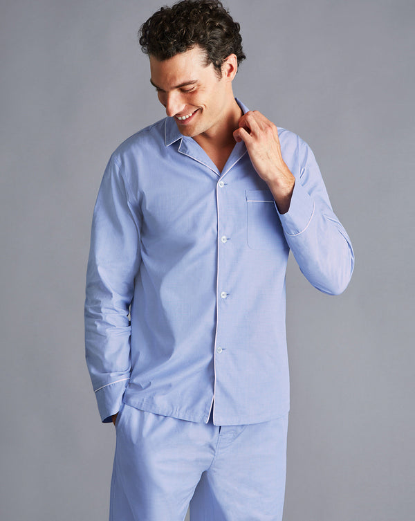 Light Blue End On End Pyjama Set