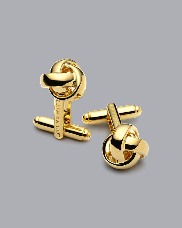 Gold Knot Cufflink