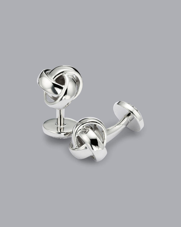 Silver Knot Cufflink