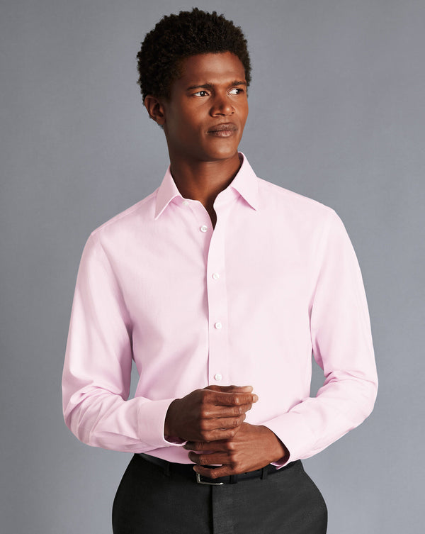 Light Pink Non-Iron Royal Oxford Slim Fit Shirt