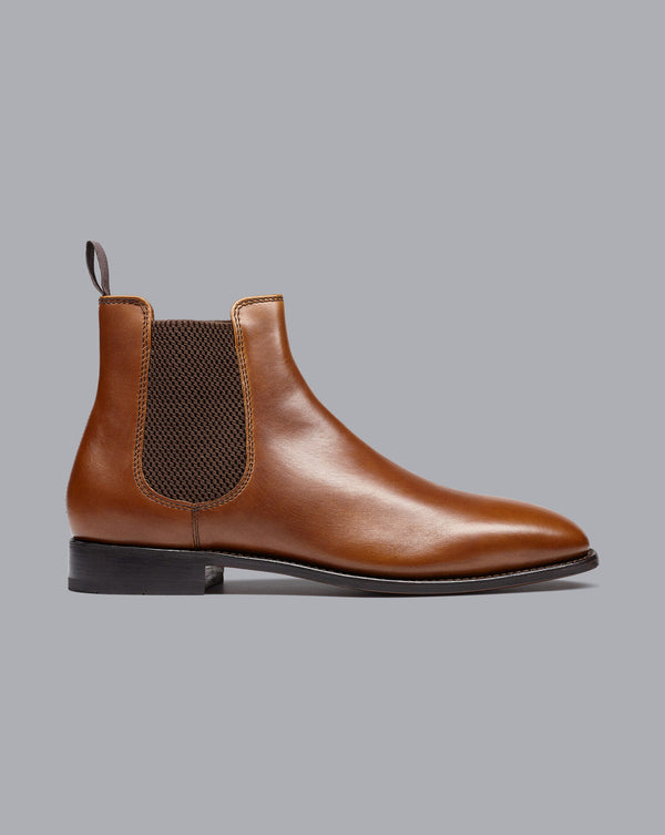 Tan Leather Chelsea Boot