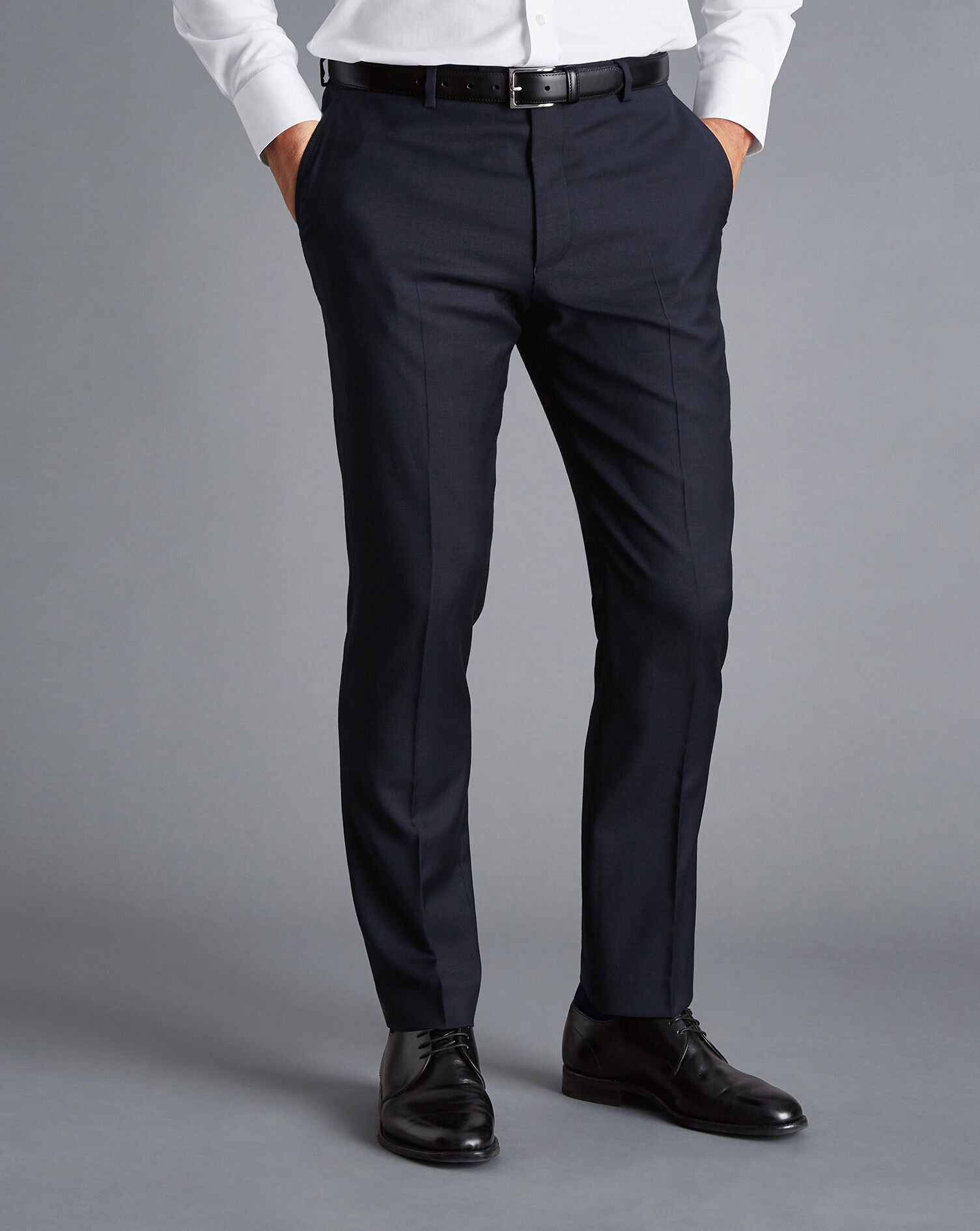 Navy Slim Fit Natural Stretch Twill Suit Trouser – Charles Tyrwhitt ...