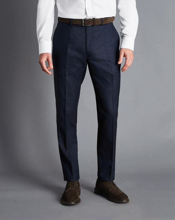 Navy Slim Fit End On End Ultimate Performance Suit Trouser