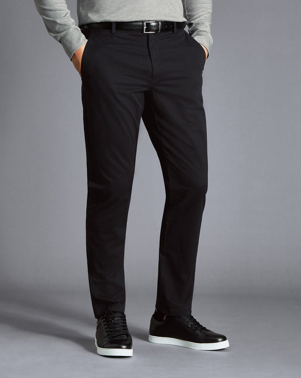 Black Slim Fit Lightweight Trouser